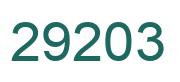 Number 29203 green image