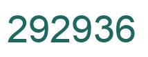 Number 292936 green image