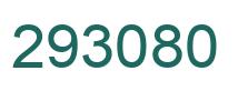 Number 293080 green image