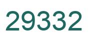 Number 29332 green image