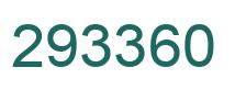 Number 293360 green image