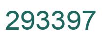 Number 293397 green image