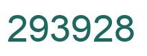 Number 293928 green image