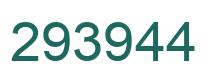 Number 293944 green image