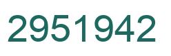 Número 2951942 imagen verde