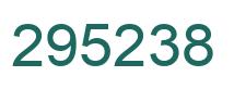 Number 295238 green image