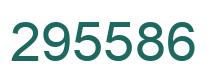 Number 295586 green image