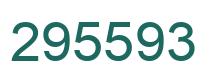 Number 295593 green image