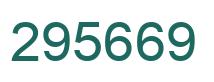 Number 295669 green image