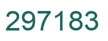 Number 297183 green image