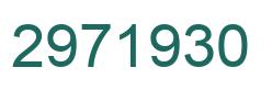Number 2971930 green image