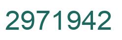 Número 2971942 imagen verde