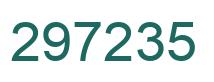 Number 297235 green image