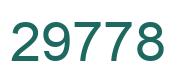 Number 29778 green image