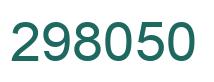 Number 298050 green image
