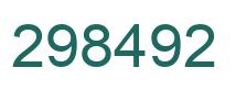 Number 298492 green image