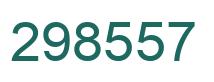 Number 298557 green image