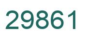 Number 29861 green image