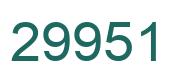 Number 29951 green image
