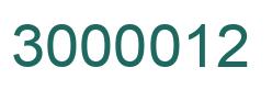 Number 3000012 green image
