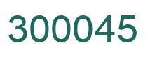 Number 300045 green image