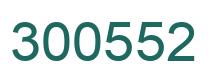 Number 300552 green image