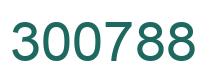 Number 300788 green image