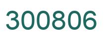 Number 300806 green image