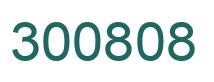 Number 300808 green image
