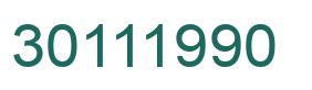 Number 30111990 green image