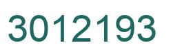 Number 3012193 green image