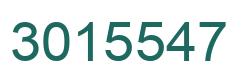 Number 3015547 green image