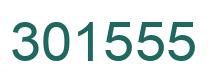 Number 301555 green image