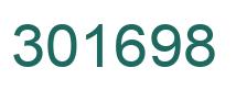 Number 301698 green image