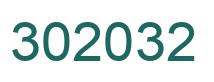 Number 302032 green image