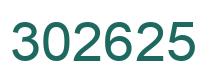 Number 302625 green image