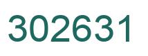 Number 302631 green image