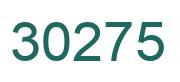Number 30275 green image