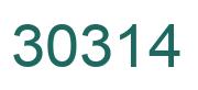 Number 30314 green image