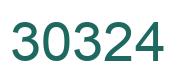 Number 30324 green image