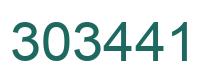 Número 303441 imagen verde