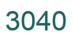 Number 3040 green image