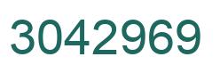 Number 3042969 green image
