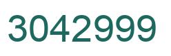Number 3042999 green image