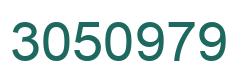 Number 3050979 green image