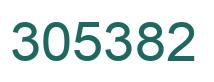 Number 305382 green image