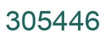 Number 305446 green image