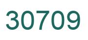 Number 30709 green image