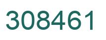 Number 308461 green image