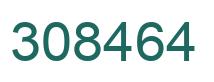 Number 308464 green image
